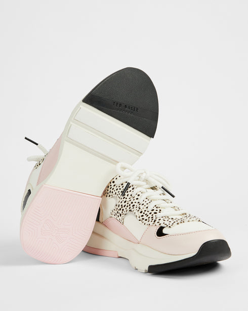 <P>Imitation Cheetah Chunky Runner</P>